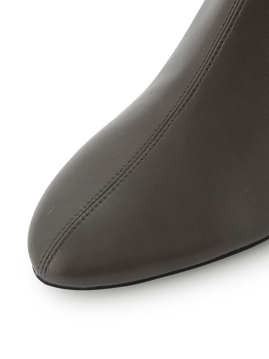 ロゴチャーム付きストレッチショートブーツ(ブーツ)｜SHOES
