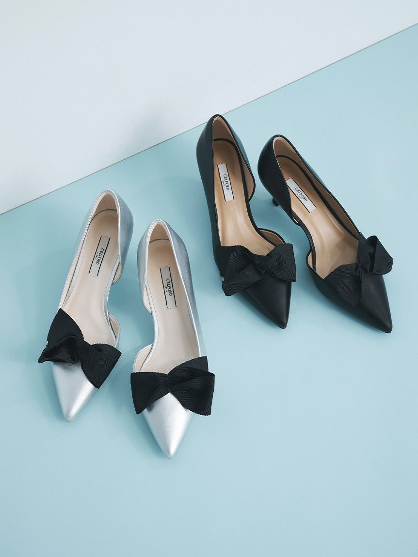 リボンクリップ付きパンプス(パンプス)｜SHOES（シューズ