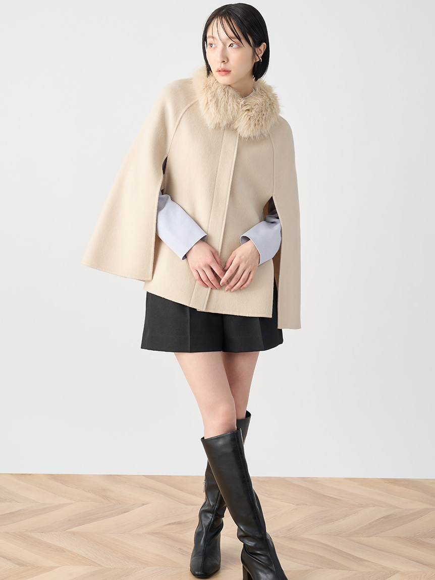 ロゴメタル付きロングブーツ(ブーツ)｜SHOES（シューズ