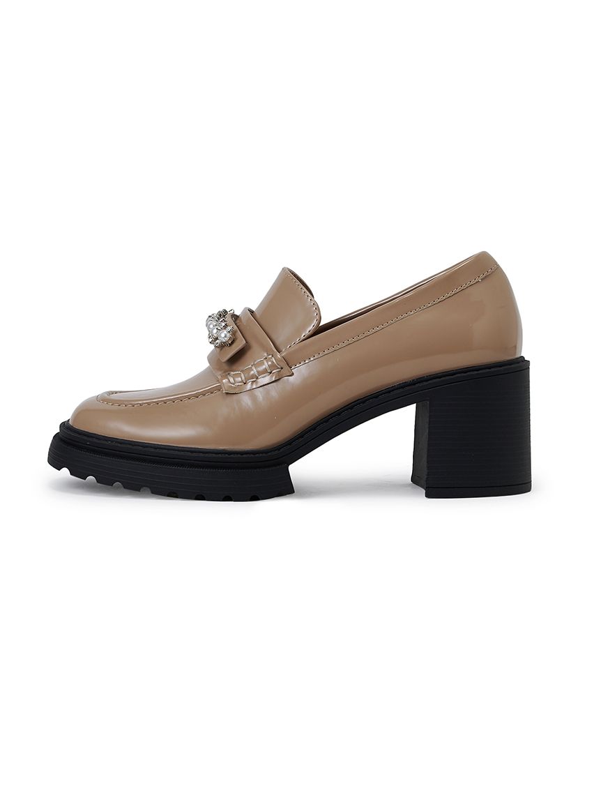 ビジューパール付き厚底ローファー(ブーツ)｜SHOES（シューズ