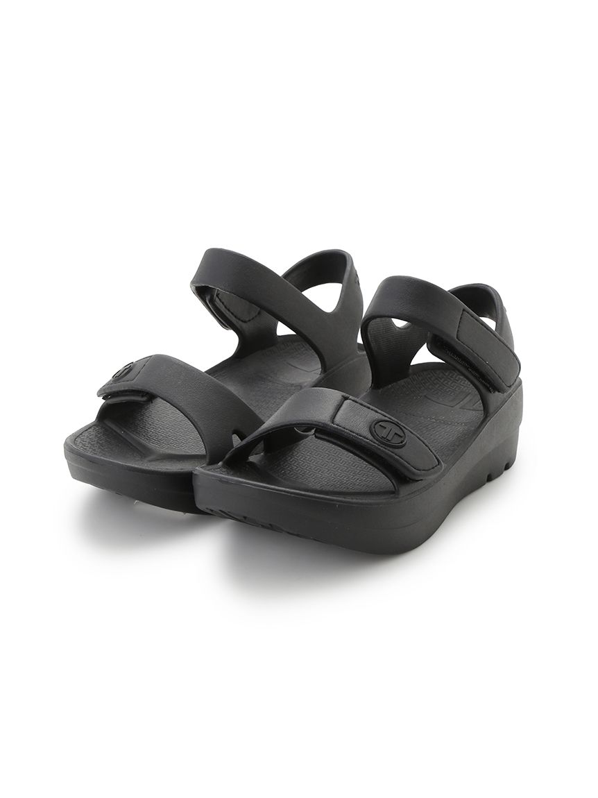 【TELIC｜CELFORD】コラボビジューリカバリーサンダル　ブラック　37 TELIC｜CELFORD】コラボビジューリカバリーサンダル(サンダル