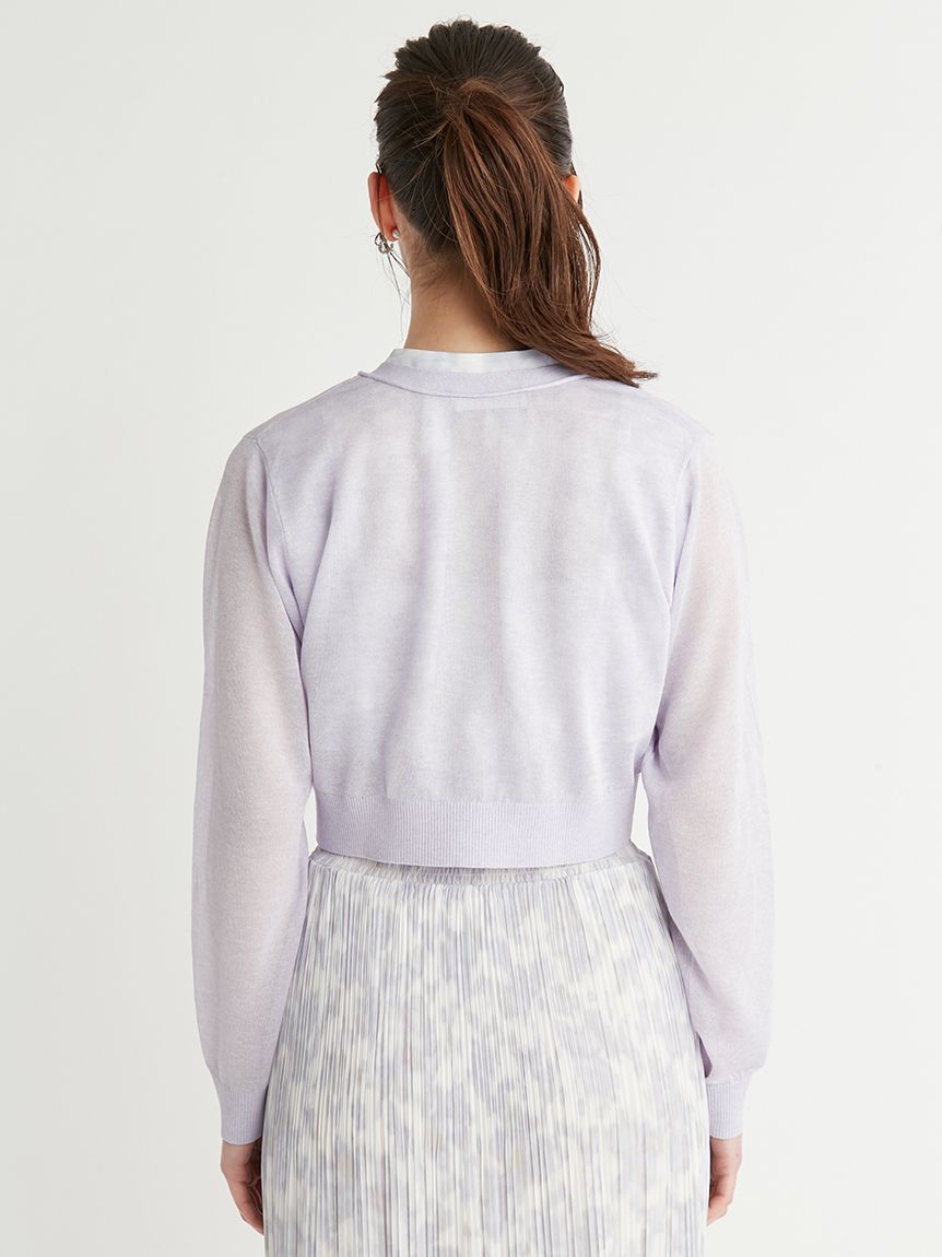 シアーVネックカーディガン(カーディガン)|TOPS(トップス シアーVネックカーディガン(カーディガン)|TOPS(トップス