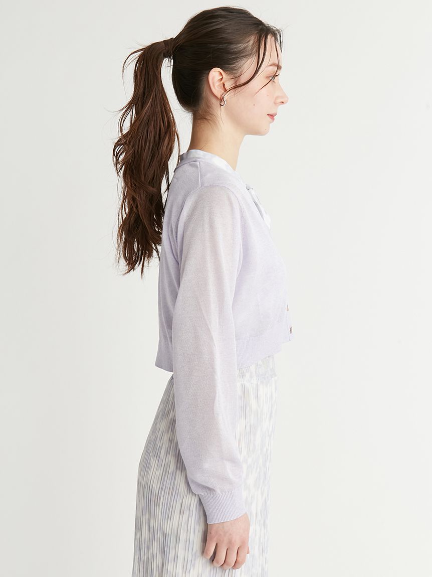シアーVネックカーディガン(カーディガン)|TOPS(トップス シアーVネックカーディガン(カーディガン)|TOPS(トップス