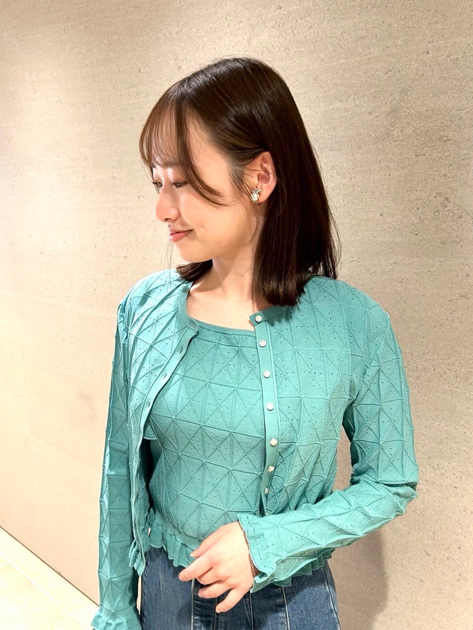 プレードニットカーディガン(ニットプルオーバー)｜TOPS