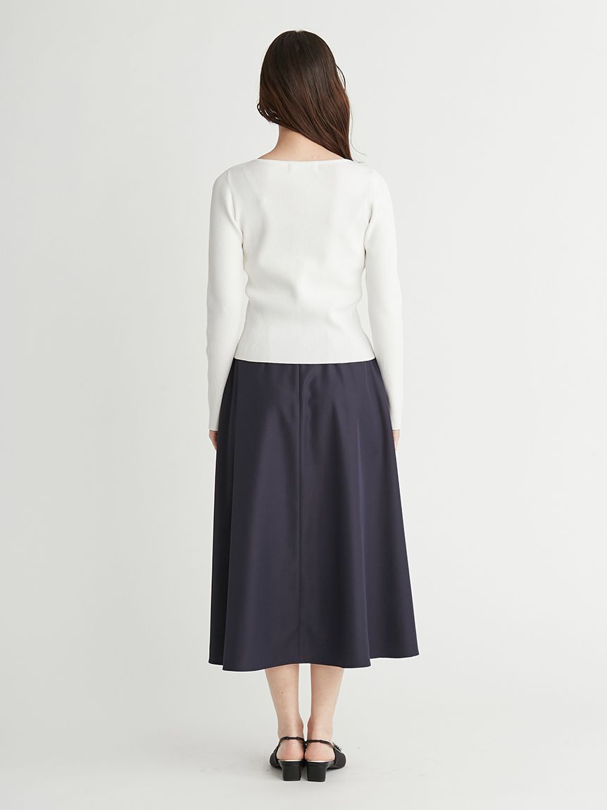 ダイヤネックリブニットカーディガン(カーディガン)|TOPS ダイヤネックリブニットカーディガン(カーディガン)|TOPS