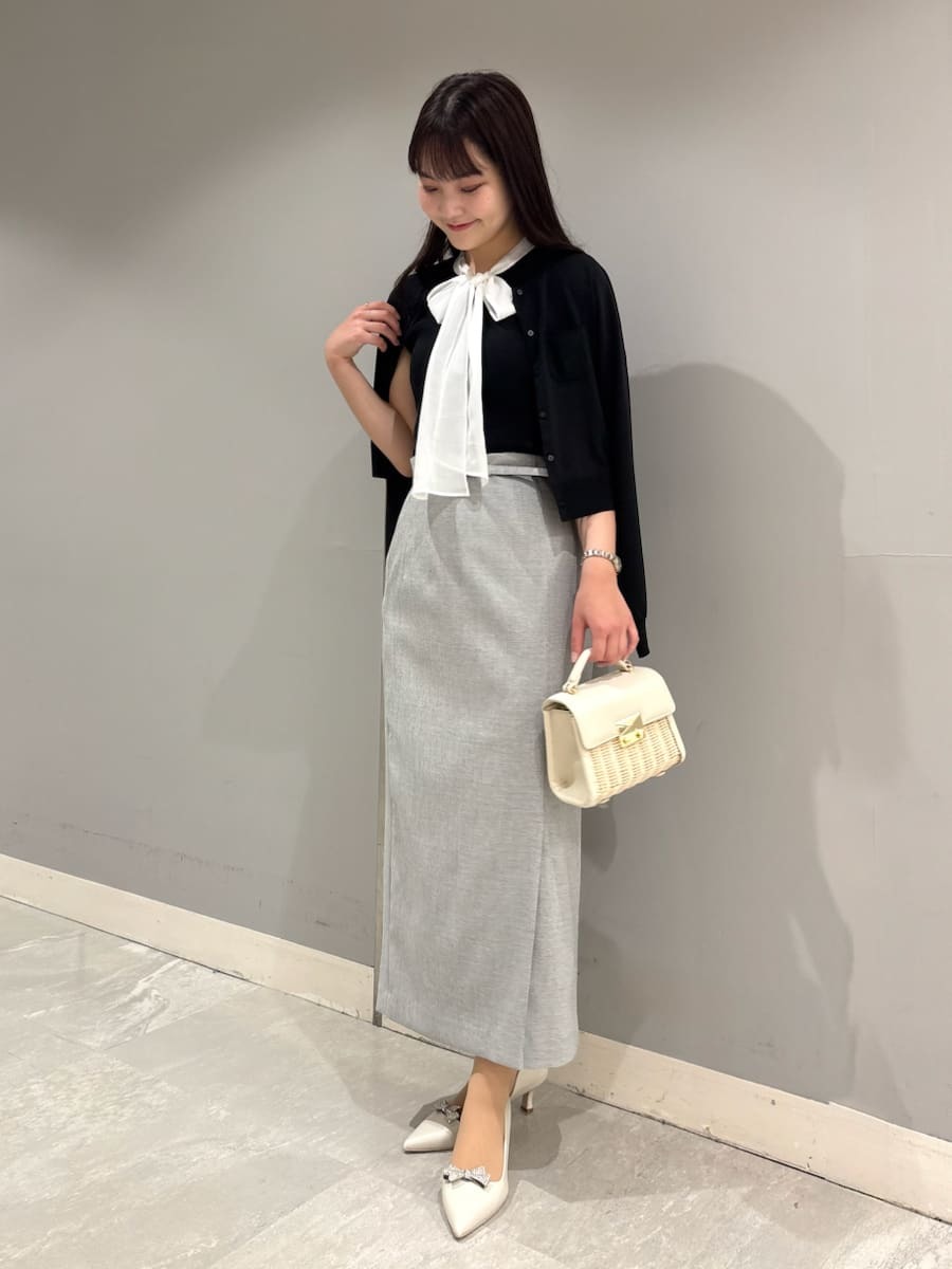 カリグラフィーポケット刺繍カーディガン(カーディガン)｜TOPS