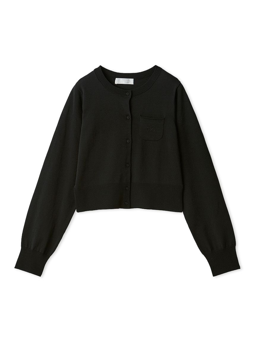 カリグラフィーポケット刺繍カーディガン(カーディガン)｜TOPS