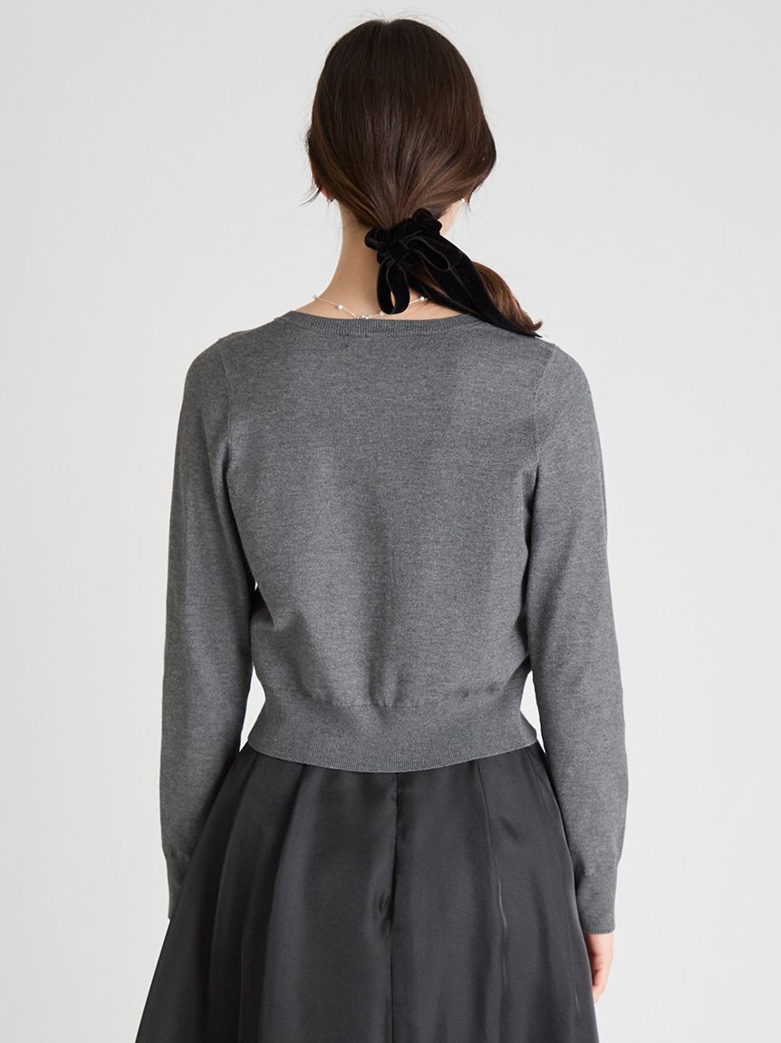 CELFORD（セルフォード）チャームポケットカーディガン　グレー CELFORD（セルフォード） (10%OFF&300円OFF) チャームポケット