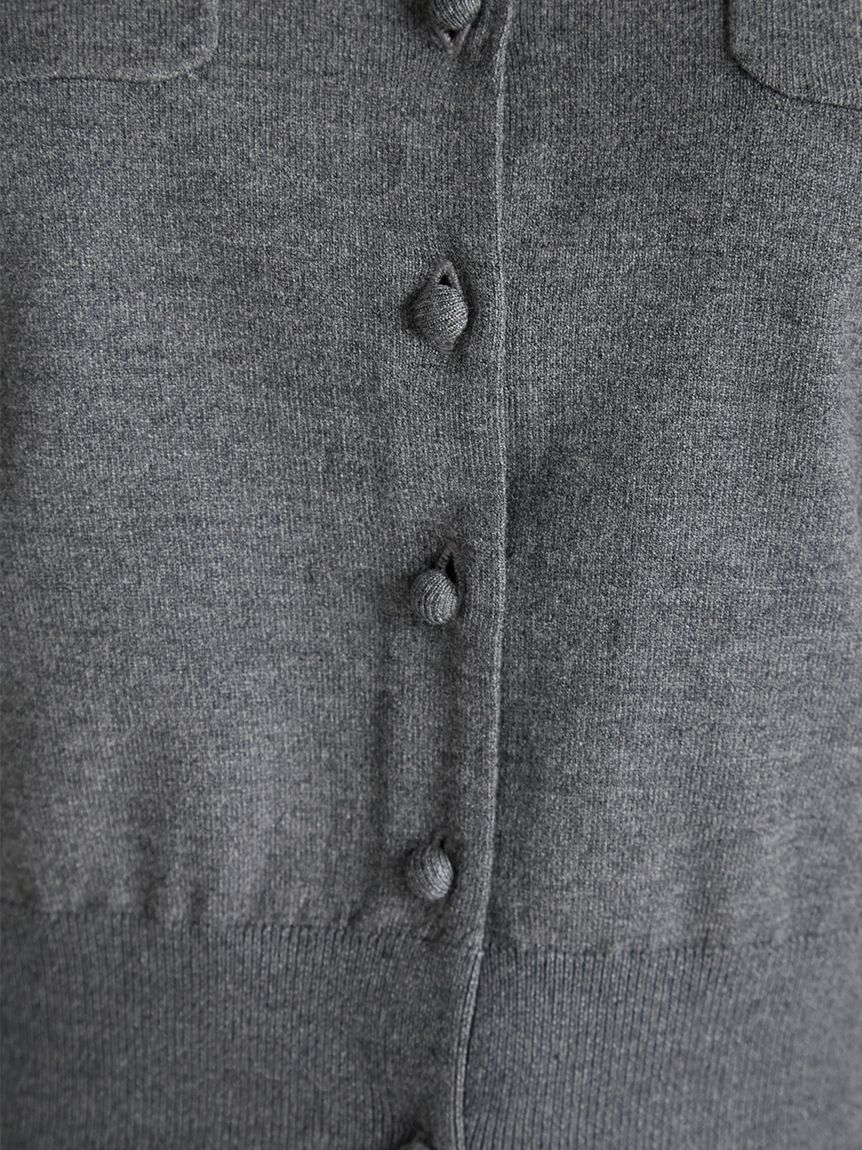 CELFORD（セルフォード）チャームポケットカーディガン　グレー チャームポケットカーディガン(カーディガン)｜TOPS（トップス