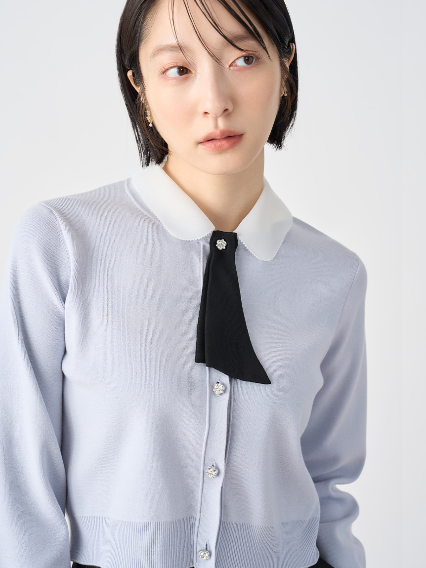 CELFORD(セルフォード)デタッチャブル総針カーディガン デタッチャブル総針カーディガン(カーディガン)｜TOPS（トップス