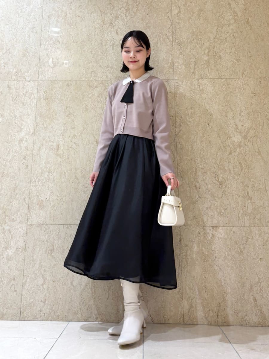 新品 セルフォード デタッチャブル総針カーディガン ブラック SM