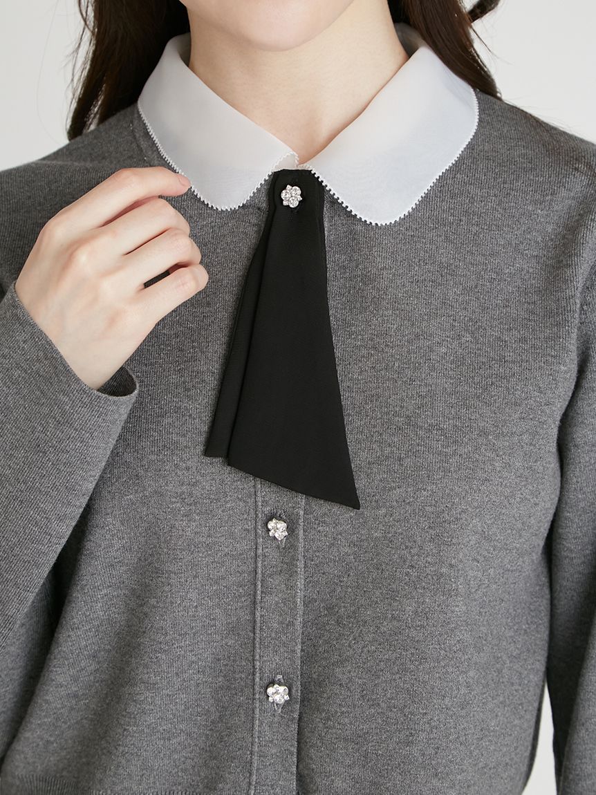 限定カラーあり】デタッチャブル総針カーディガン (ニットプル