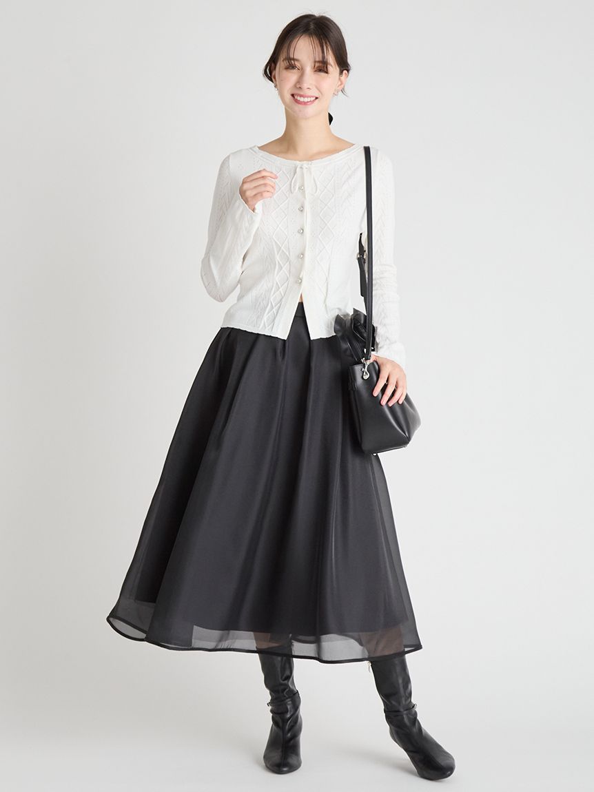 HANAE MORI×CELFORDコラボ】ポインテルニットカーディガン