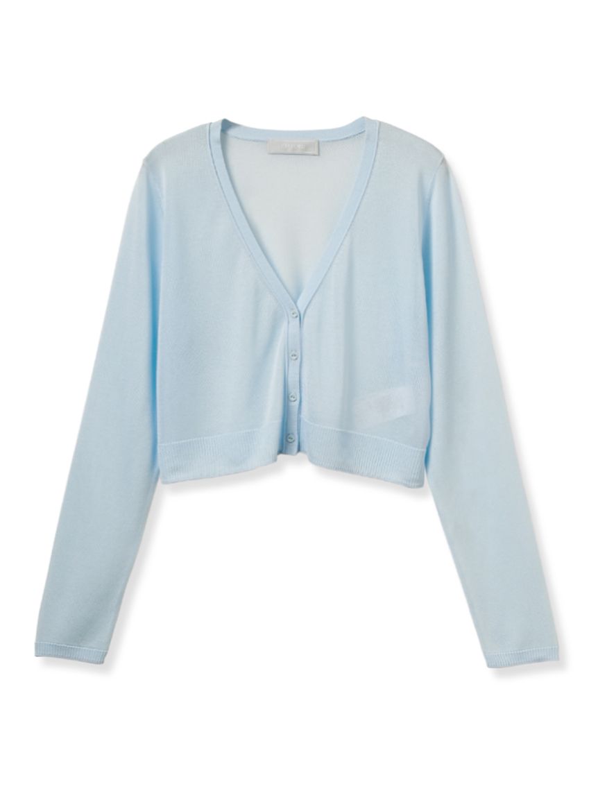 ロングスリーブシアーカーディガン(カーディガン)｜TOPS