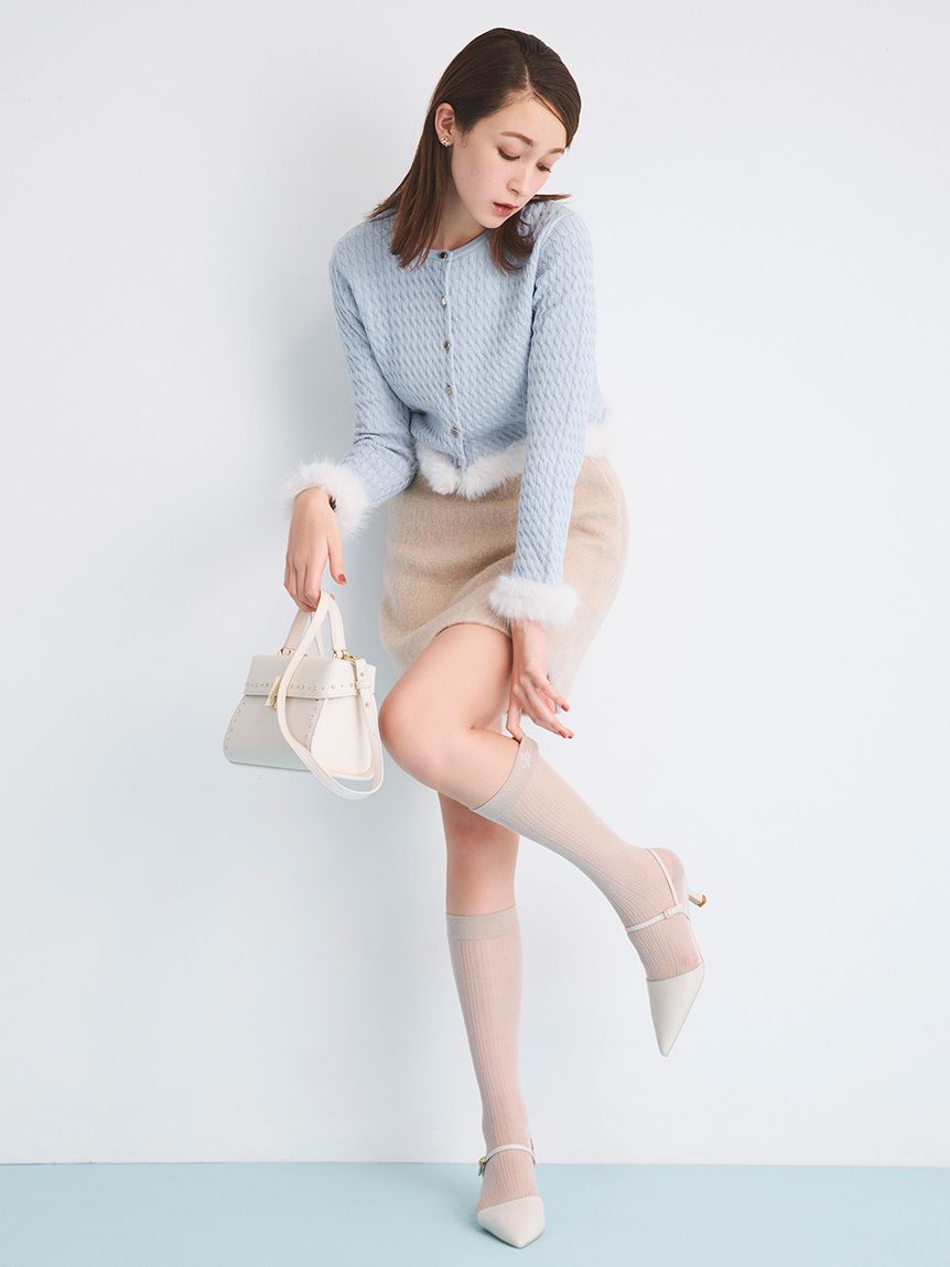 春色✨エブール カーディガン シルク 長袖 ライトグリーン ミント News | ebure(エブール)