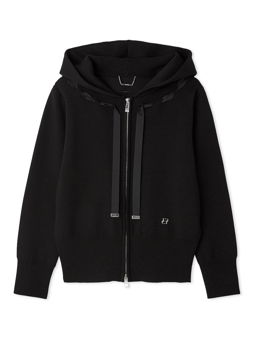 デコラティブニットフーディ(ニットプルオーバー)｜TOPS（トップス