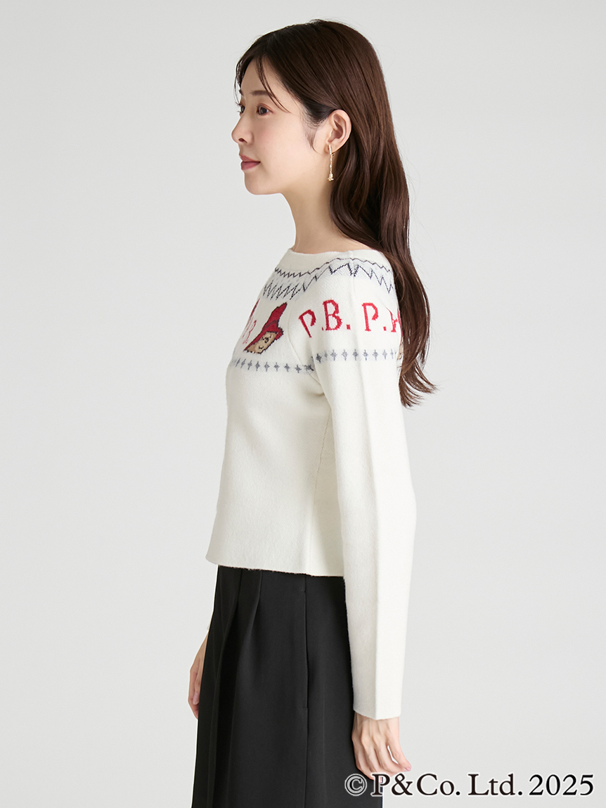 パディントン(TM)×CELFORD】ダブルジャガードジップカーディガン