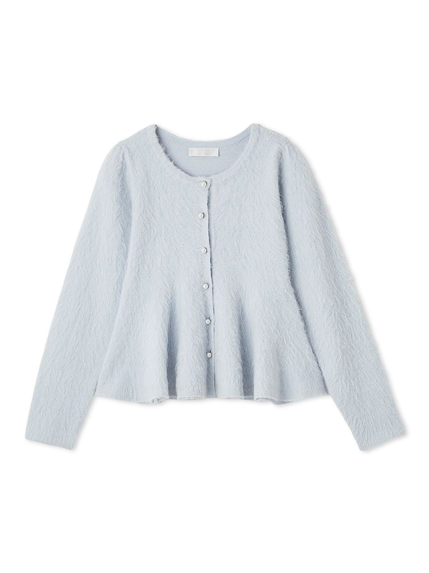 未使用　セルフォード　ペプラムガーディガン ファーライクペプラムカーディガン(ニットプルオーバー)｜TOPS