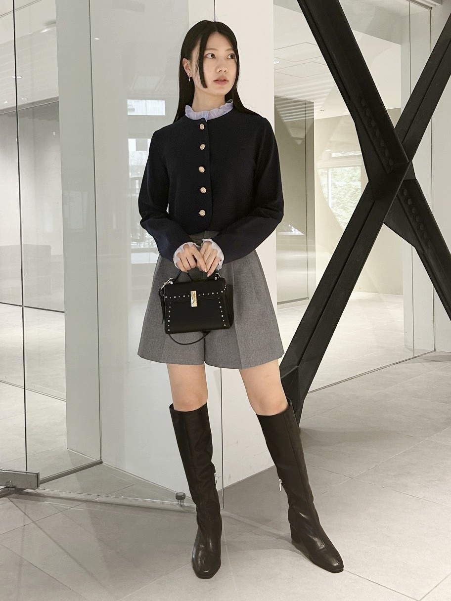 限定カラーあり】フリルデタッチャブルカーディガン(ニットプル