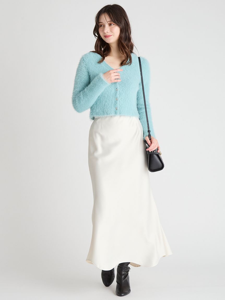 CELFORD セルフォード　フラッフィーニットベスト　ヤーン　シャギー CELFORD（セルフォード）の「フラッフィーニットベスト（ニット