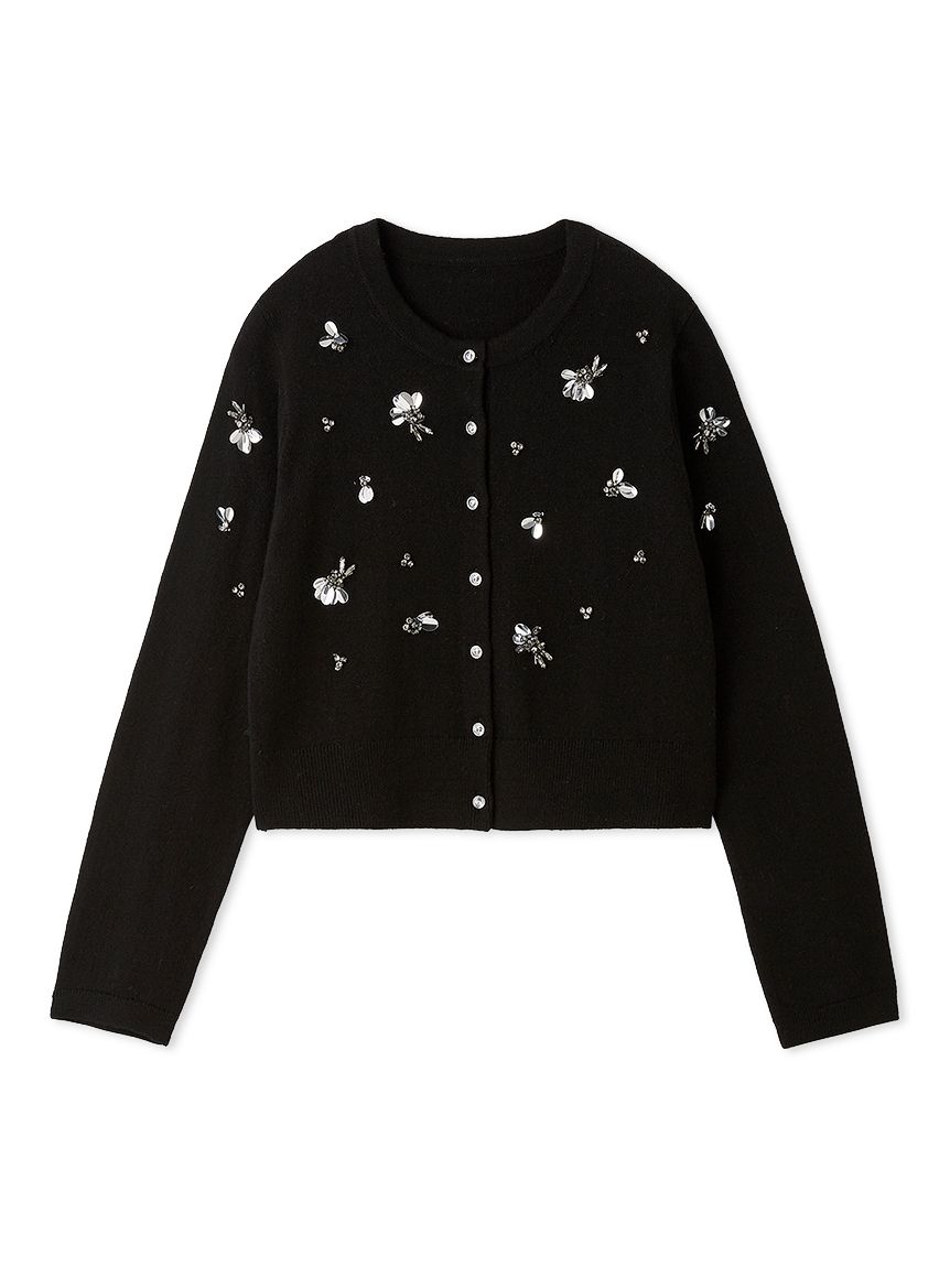 ペタルビジューカーディガン(ニットプルオーバー)｜TOPS（トップス