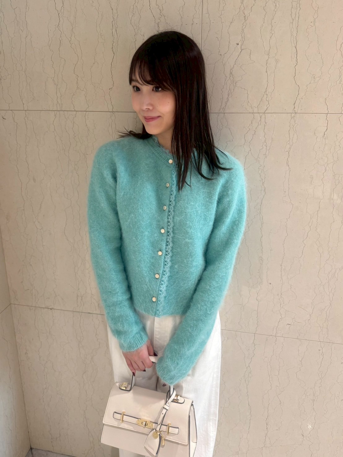 レーストリミングニットカーディガン(ニットプルオーバー)｜TOPS