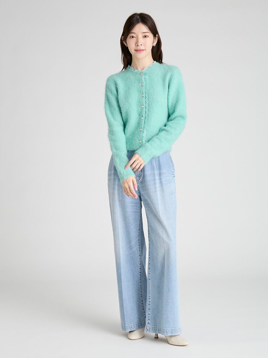 【最終値下げ】22SS TTT MSW メッシュカーディガン ミントグリーン 最終値下げ】22SS TTT MSW メッシュカーディガン ミントグリーン