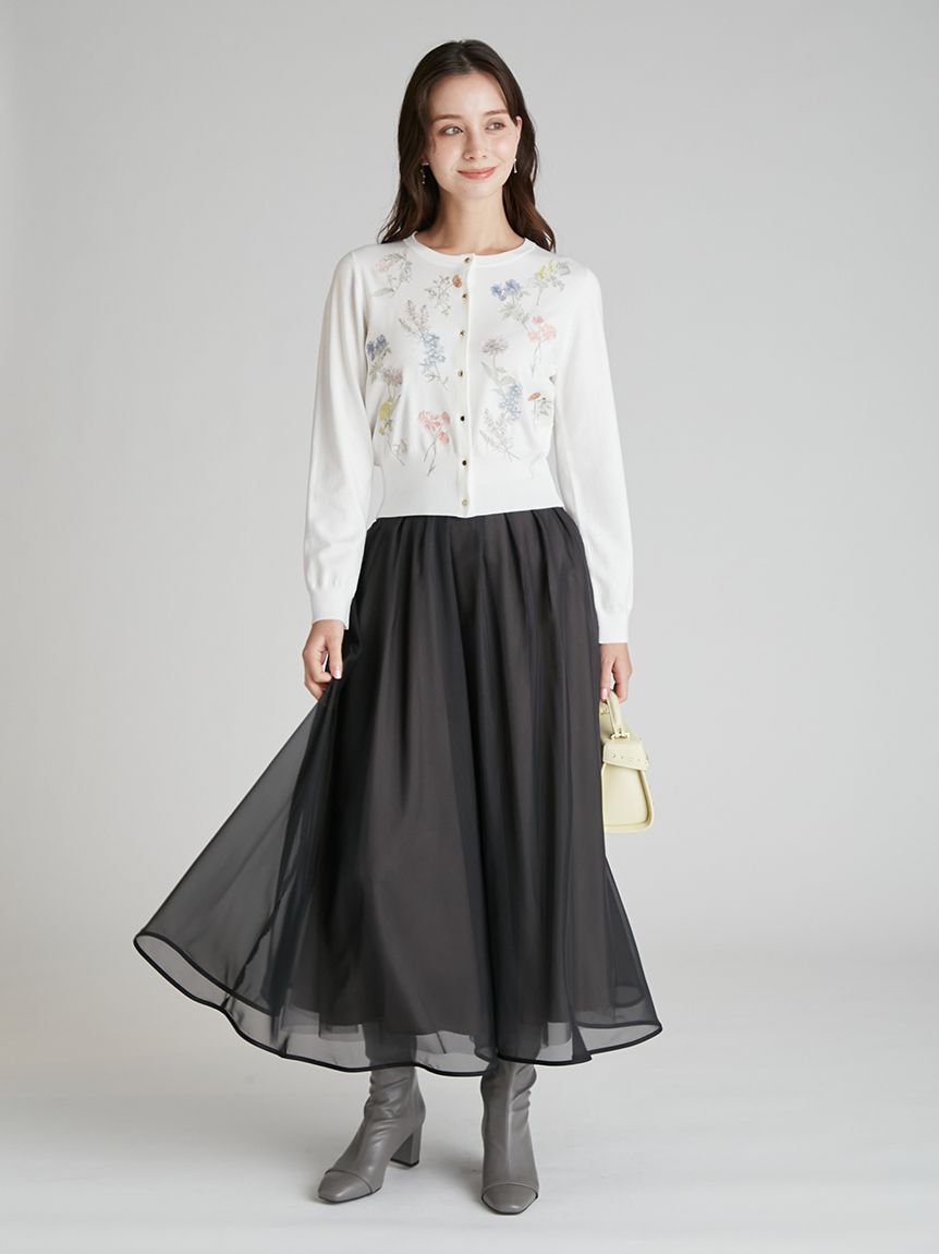 フラワー刺繍カーディガン(カーディガン)｜TOPS（トップス）｜CELFORD