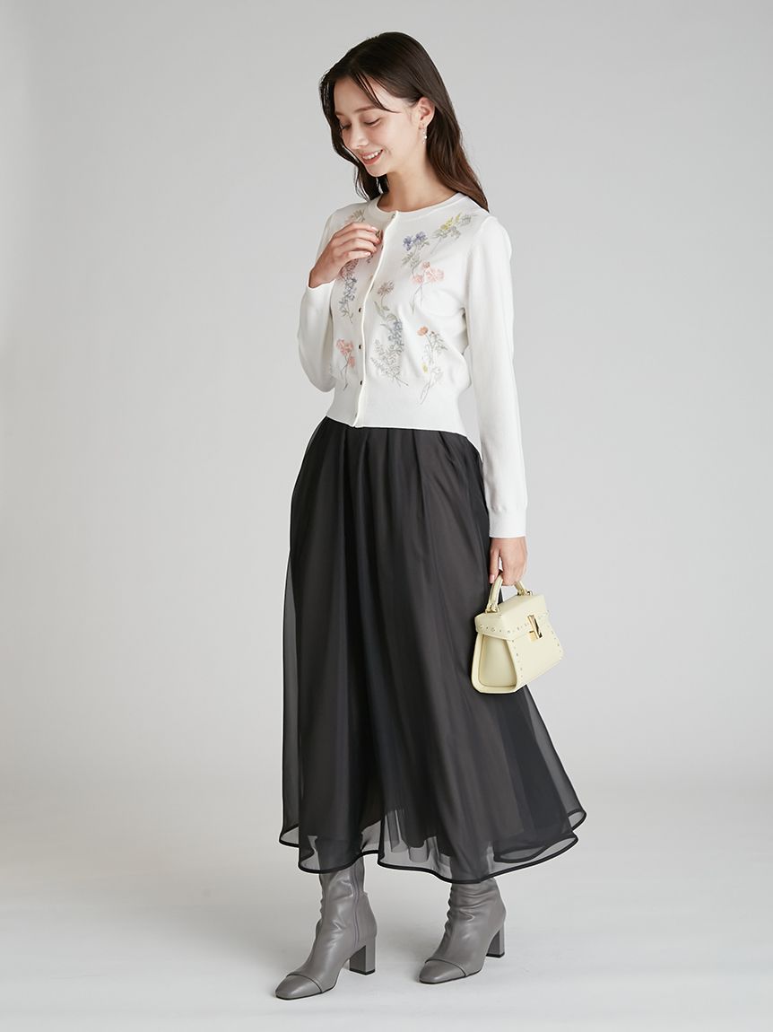 フラワー刺繍カーディガン(カーディガン)｜TOPS（トップス）｜CELFORD
