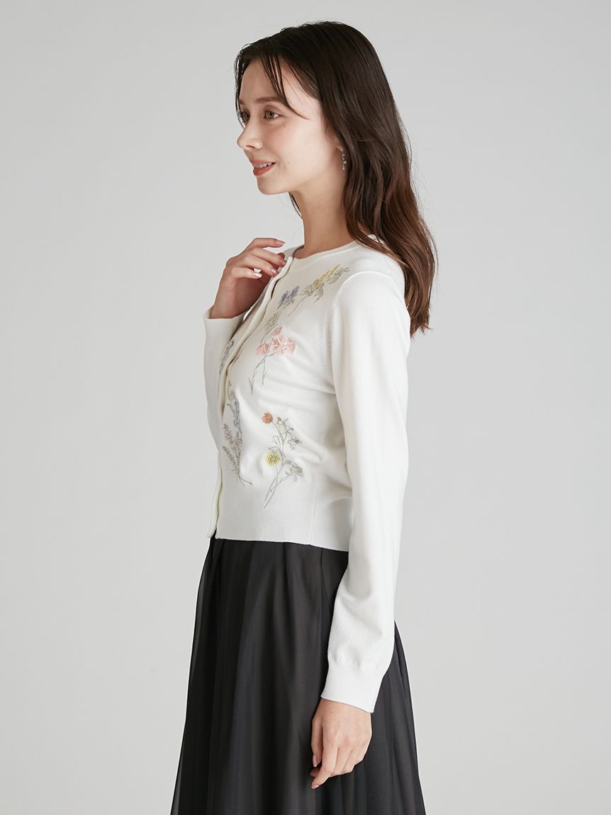 フラワー刺繍カーディガン(カーディガン)｜TOPS（トップス）｜CELFORD