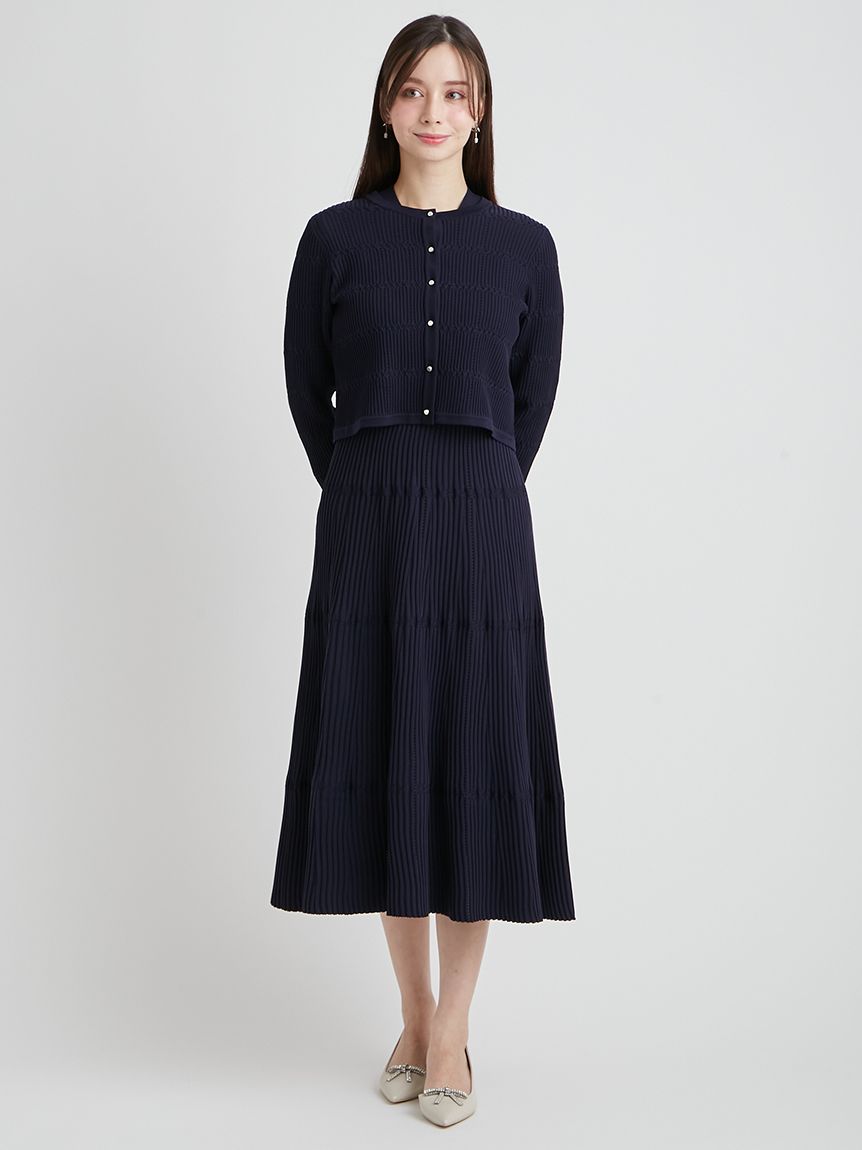 洗える】ディフォーメーションニットカーディガン(ニットプルオーバー