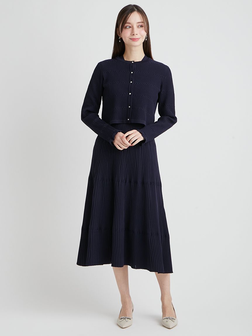 洗える】ディフォーメーションニットカーディガン(ニットプルオーバー