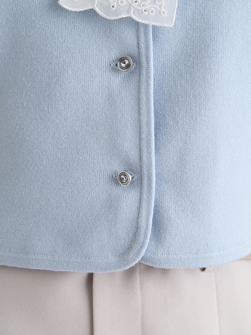 CELFORD 刺繍ボウタイカーディガン CELFORD（セルフォード） (期間限定15%OFF&300円OFF) 刺繍ボウタイ