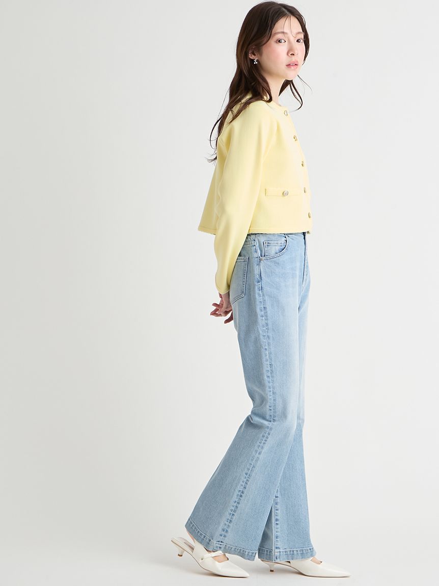 UVカット】トリム刺繍カーディガン(カーディガン)｜TOPS（トップス