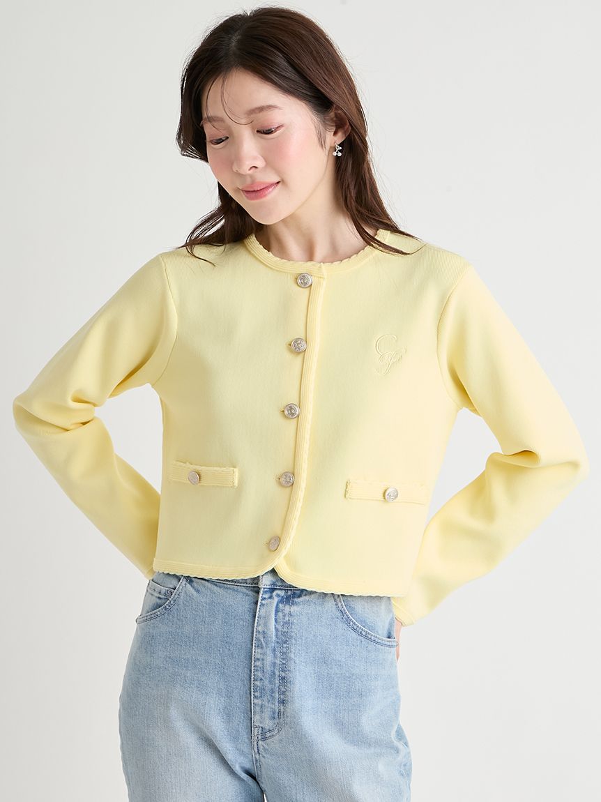 UVカット　トリム刺繍カーディガン　セルフォード UVカット】トリム刺繍カーディガン(カーディガン)｜TOPS（トップス