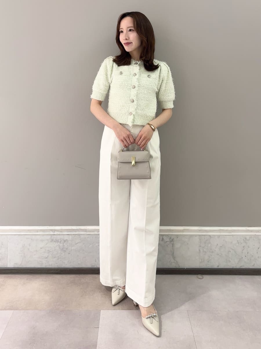 UVカット】ツイードニットカーディガン(ニットプルオーバー)｜TOPS