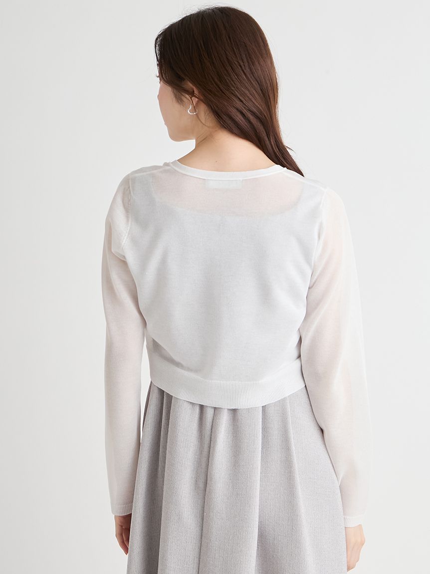 洗える】シアーカーディガン(カーディガン)｜TOPS（トップス