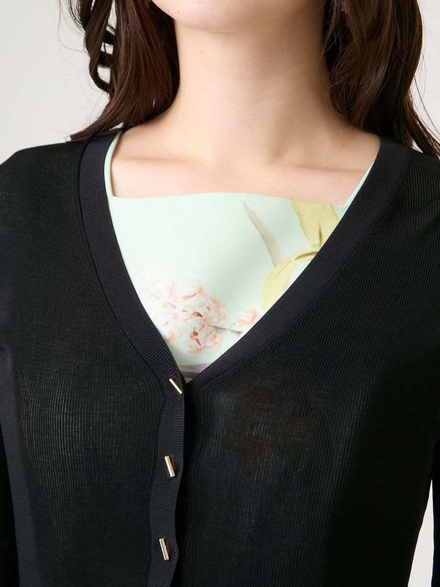 CELFORD カーディガン パイピングデザイン バーボタンカーディガン(カーディガン)｜TOPS（トップス）｜CELFORD