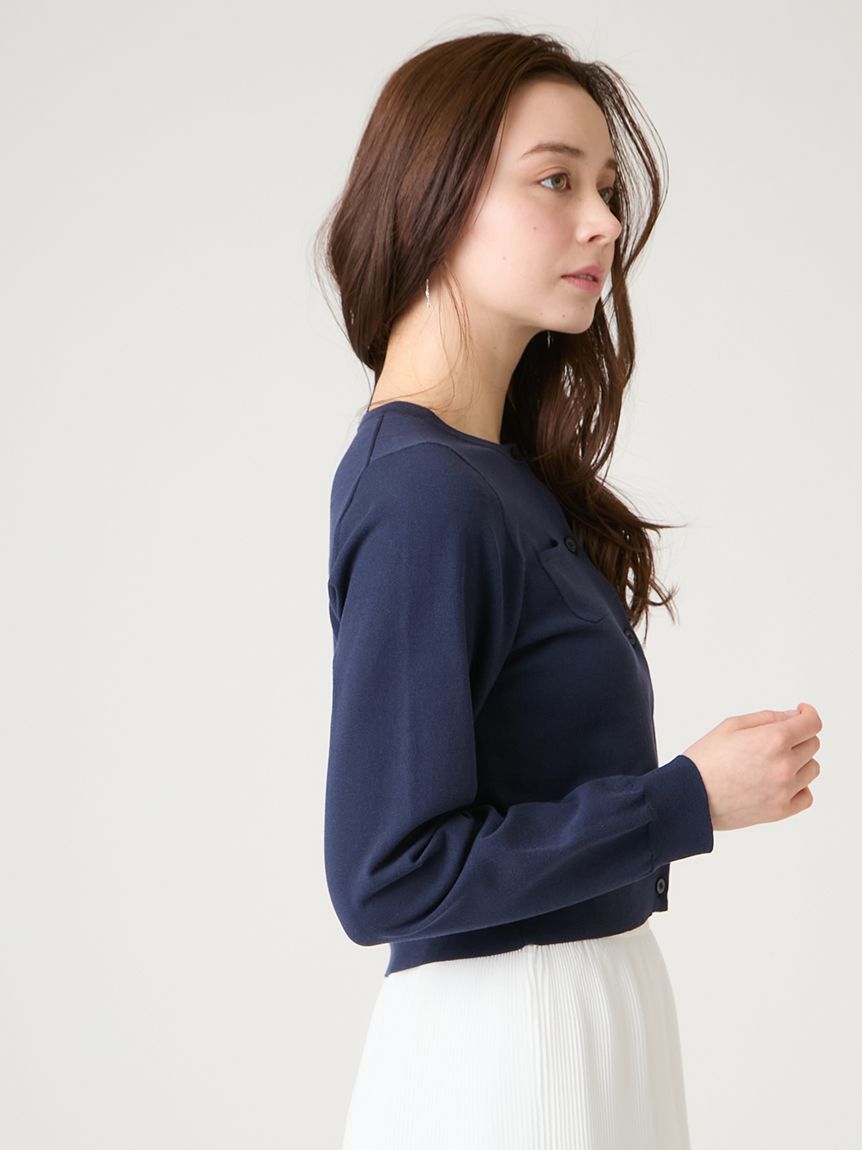 ポケット付きカーディガン(ニットプルオーバー)｜TOPS（トップス