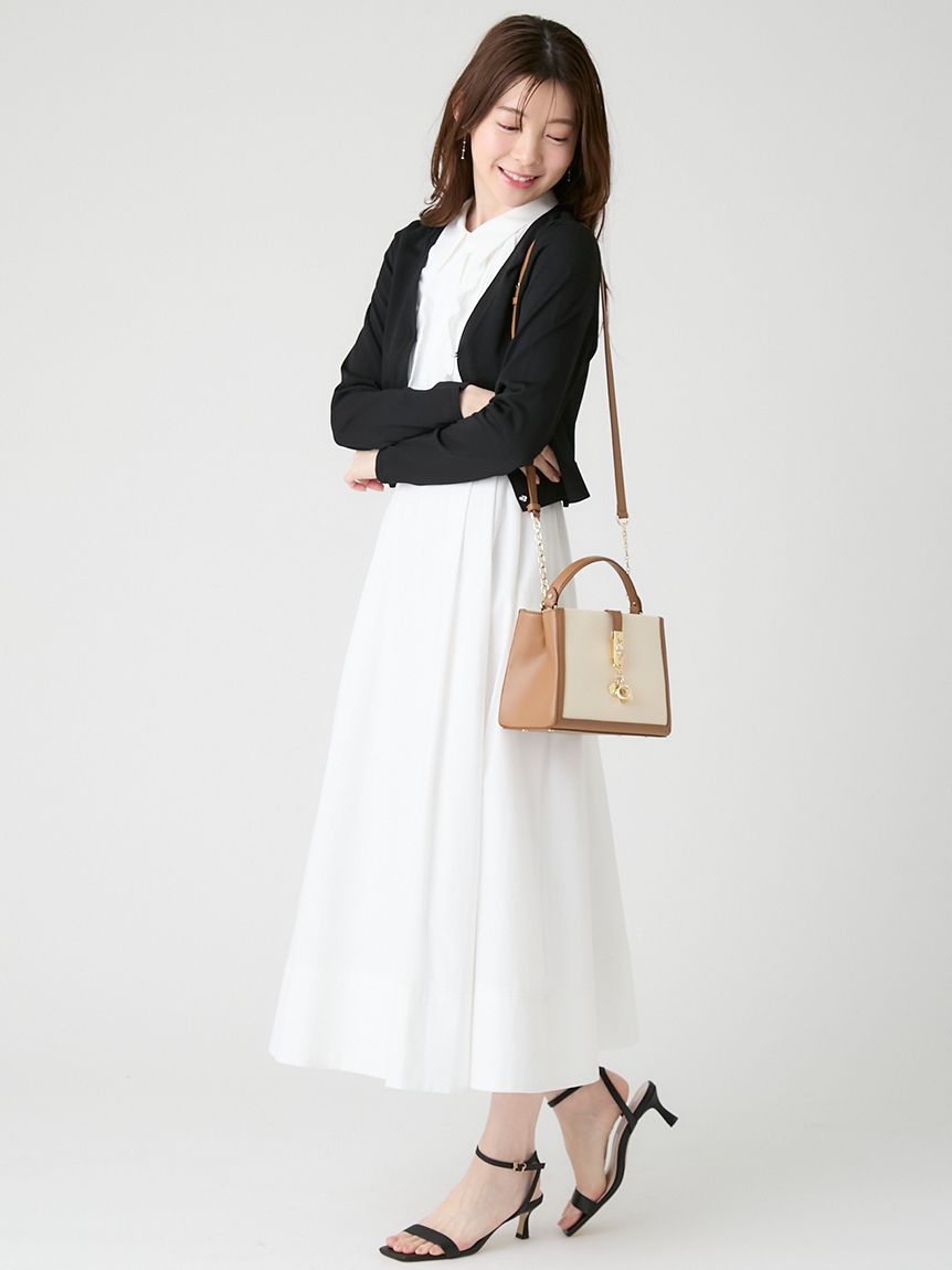 ビジュー釦Vネックカーディガン(カーディガン)｜TOPS（トップス