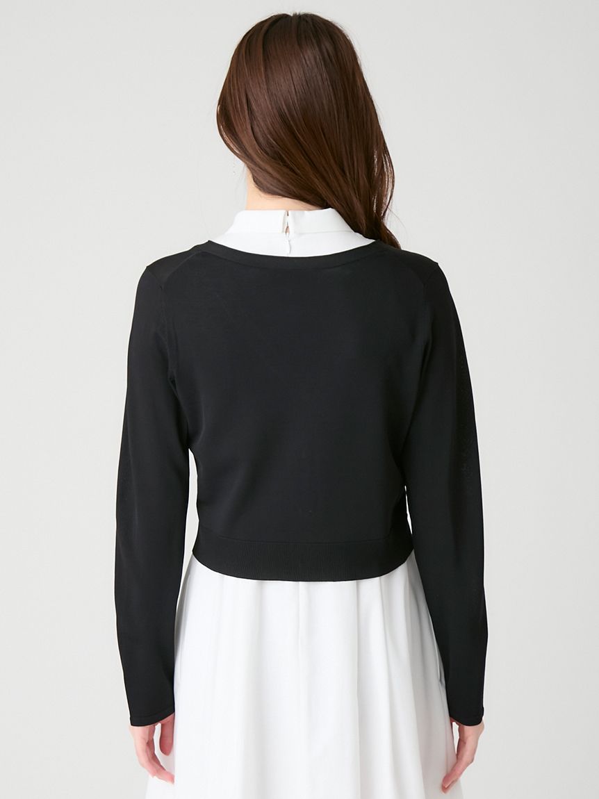 ビジュー釦Vネックカーディガン(カーディガン)｜TOPS（トップス