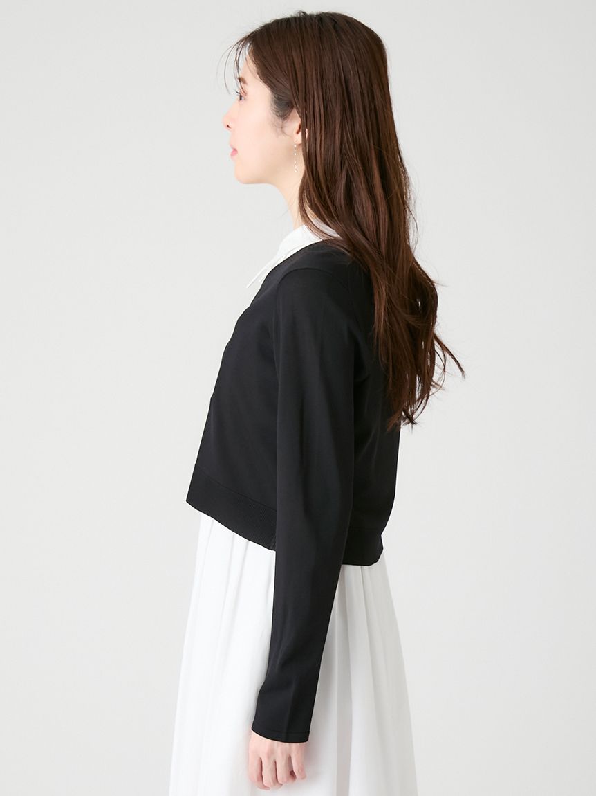 ビジュー釦Vネックカーディガン(カーディガン)｜TOPS（トップス