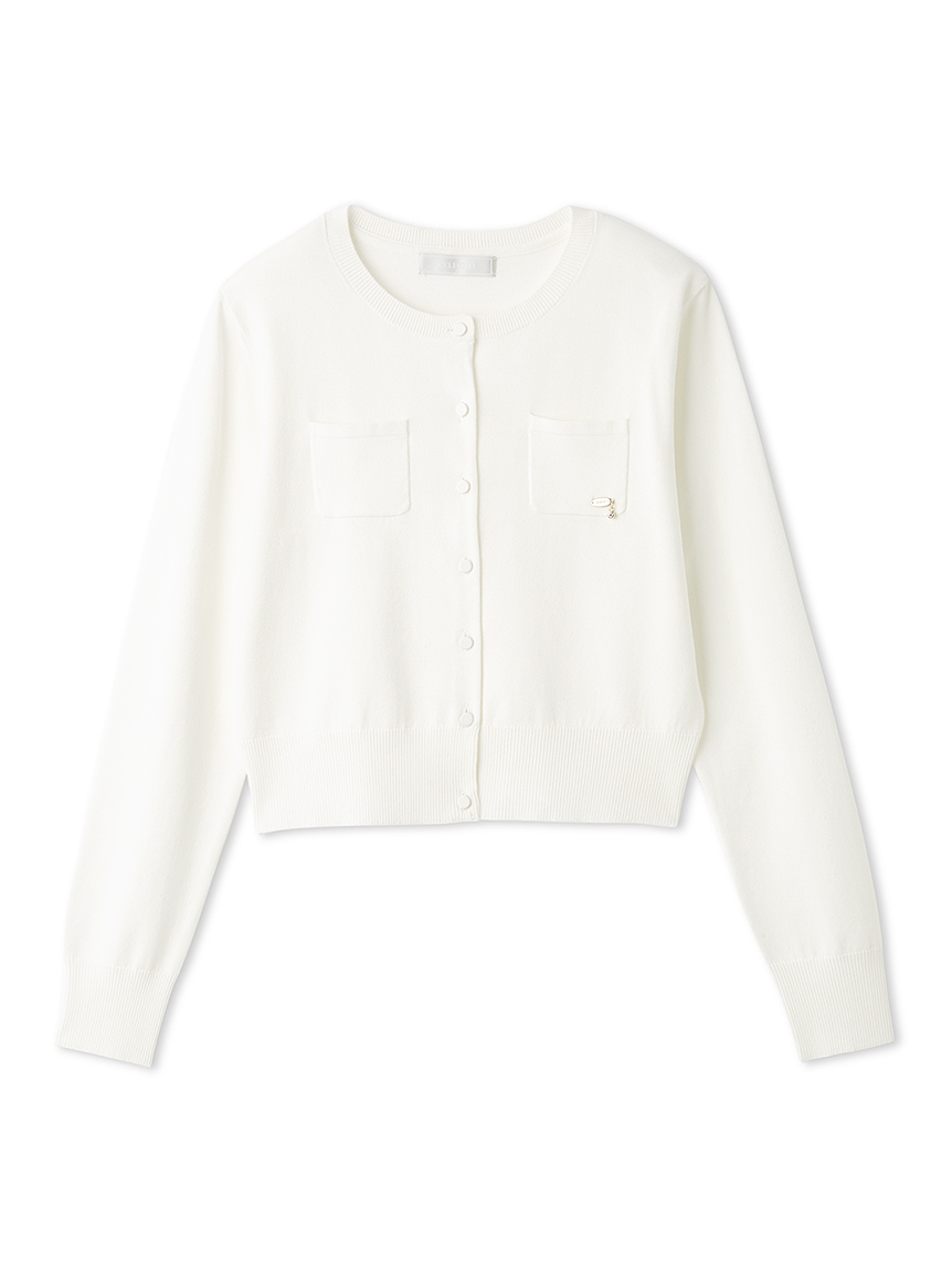 シルク混ポケットカーディガン(ニットプルオーバー)｜TOPS（トップス
