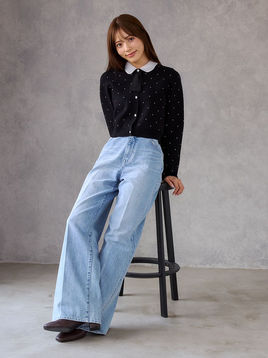 デタッチャブル総針カーディガン(ニットプルオーバー)｜TOPS（トップス