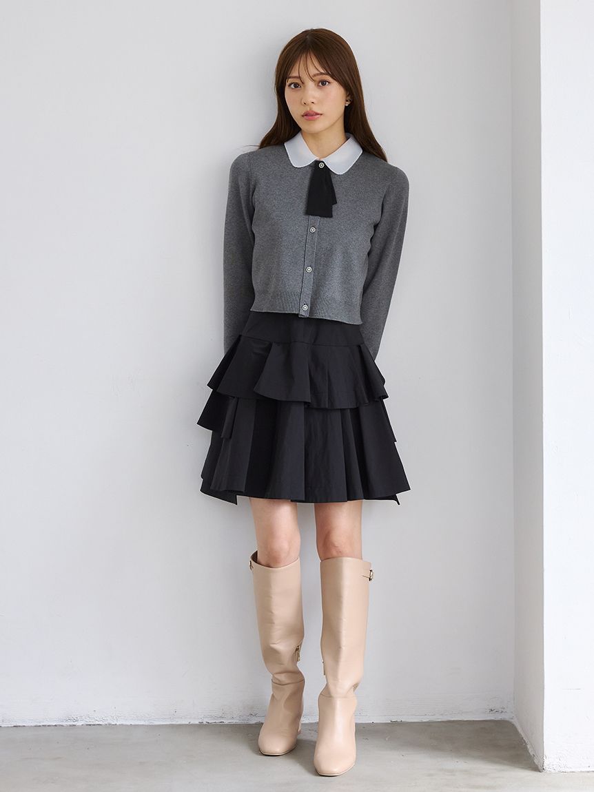 デタッチャブル総針カーディガン(ニットプルオーバー)｜TOPS（トップス