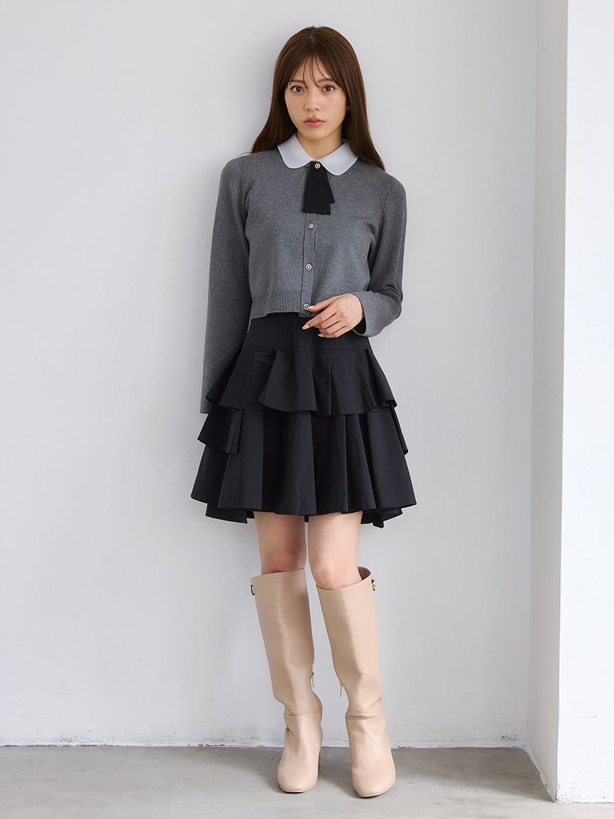 デタッチャブル総針カーディガン(ニットプルオーバー)｜TOPS（トップス