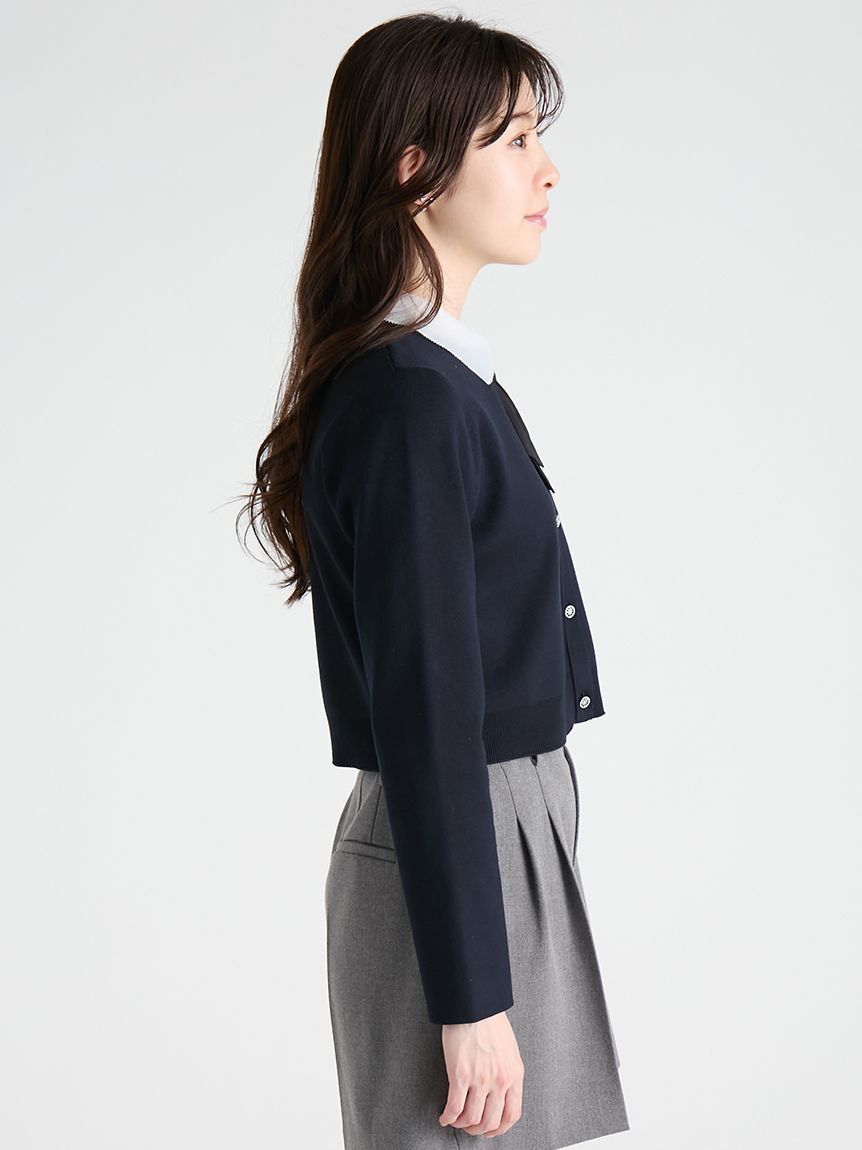 デタッチャブル総針カーディガン(ニットプルオーバー)｜TOPS（トップス