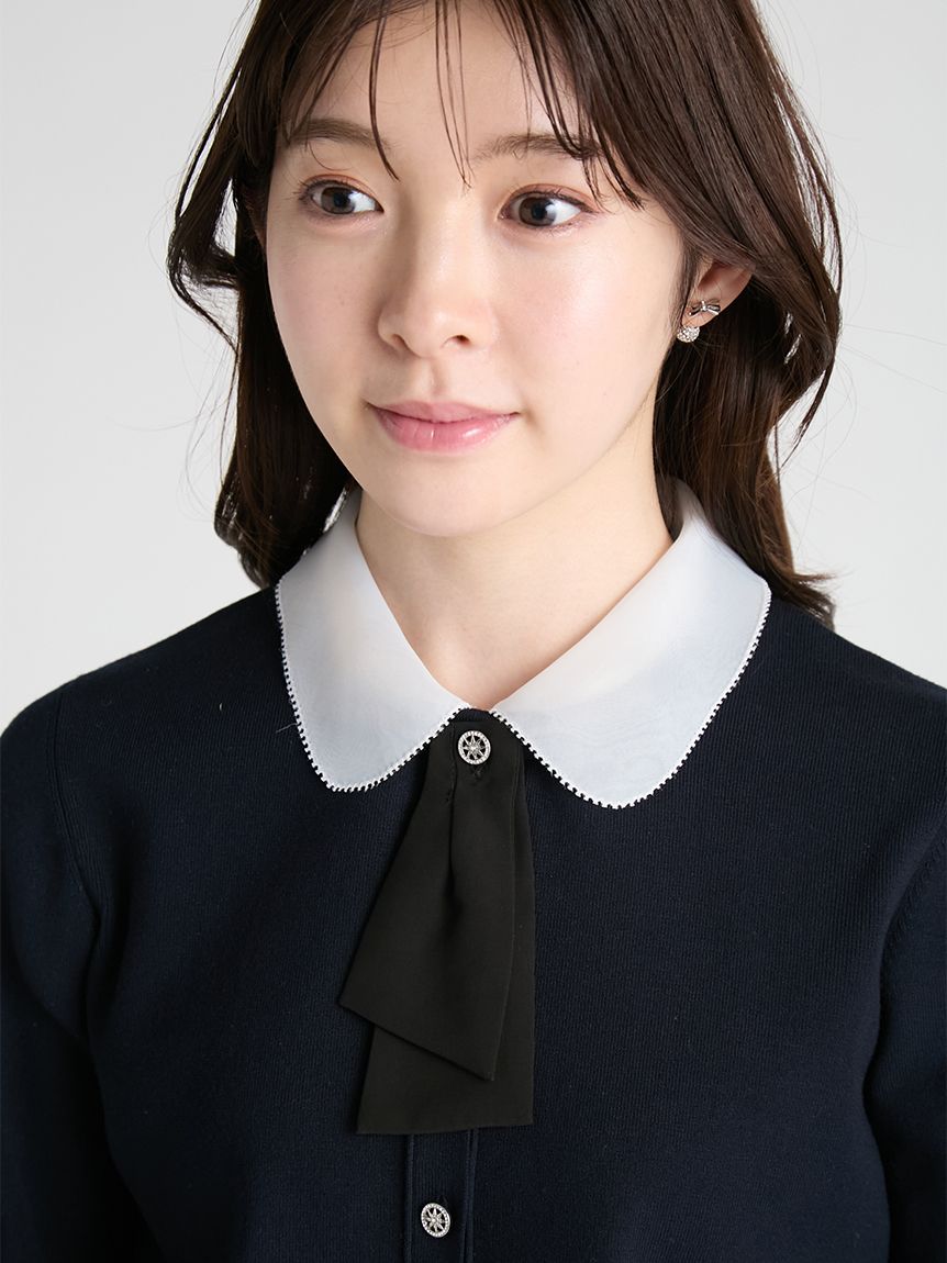 デタッチャブル総針カーディガン(ニットプルオーバー)｜TOPS（トップス