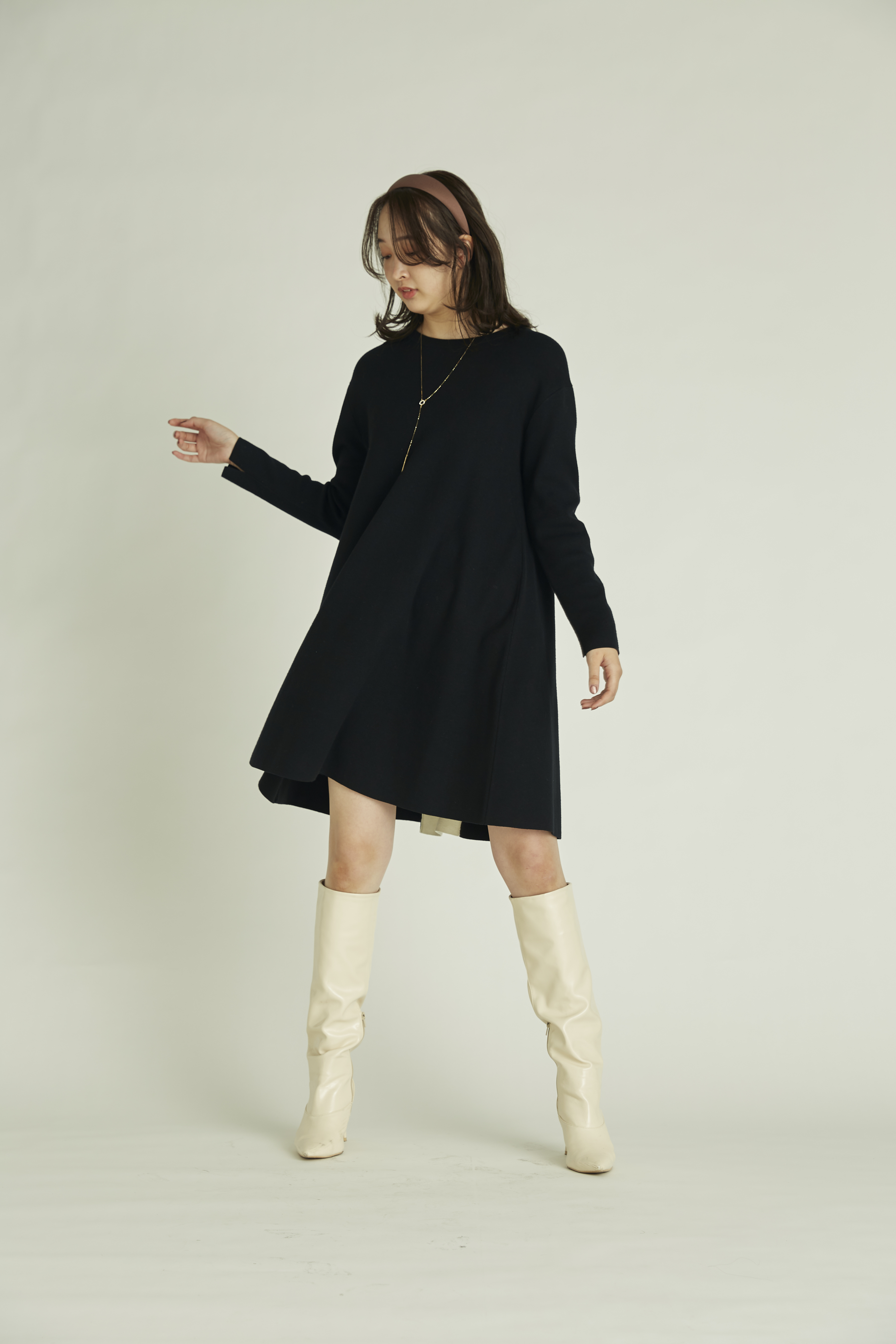 New Year Special Knit Dress バイカラーａラインニットワンピース ニットワンピース Dress ドレス Celford セルフォード の通販サイト 公式