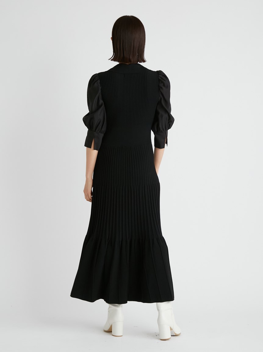 襟付きニットマーメイドワンピース(ニットワンピース)|DRESS(ドレス ...